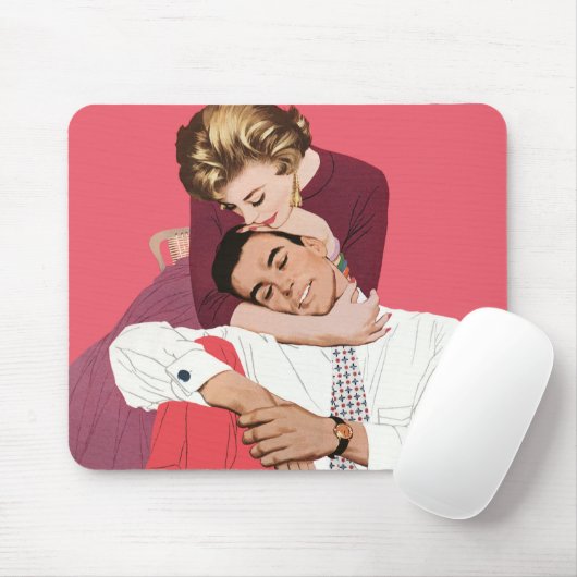  liefde en Romance, Passen getrouwd in roze Muismat (Met muis)