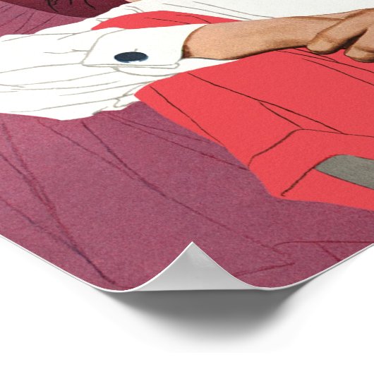  liefde en Romance, Passen getrouwd in roze Poster (Hoek)