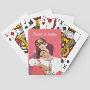  liefde en Romance, Passen getrouwd in roze Speelkaarten