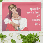 liefde en Romance, Passen getrouwd in roze Theedoek (Gevouwen)