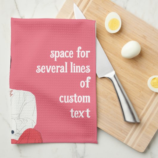 liefde en Romance, Passen getrouwd in roze Theedoek (Quarter Fold)