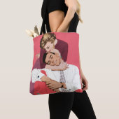 liefde en Romance, Passen getrouwd in roze Tote Bag (Dichtbij)