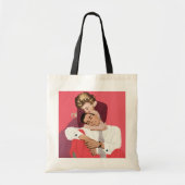  liefde en Romance, Passen getrouwd in roze Tote Bag (Voorkant)