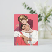  liefde en Romance, Passen getrouwd sparen de Datu Aankondigingskaart (Staand voorkant)