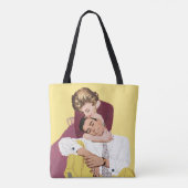  liefde en Romance, Passen getrouwd Tote Bag (Achterkant)