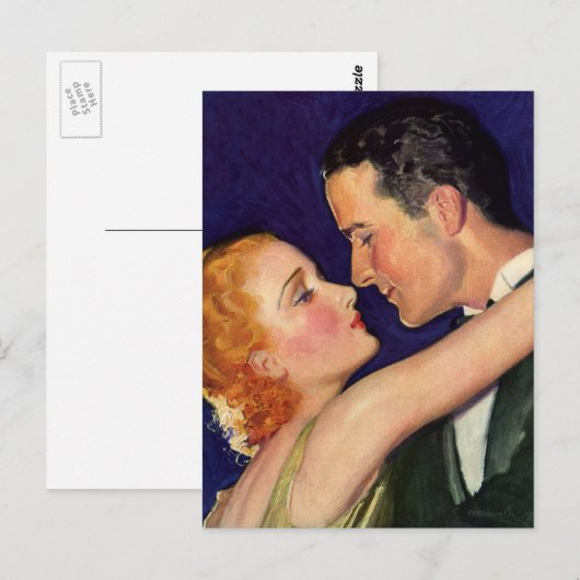 liefde en Romance, Retro Hollywood Films Briefkaart (Voorkant / Achterkant)