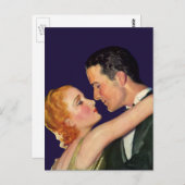  liefde en Romance, Retro Hollywood Films Briefkaart (Voorkant / Achterkant)
