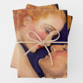  liefde en Romance, Retro Hollywood Films Inpakpapier Vel (In situ)