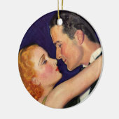 liefde en Romance, Retro Hollywood Films Keramisch Ornament (Links)