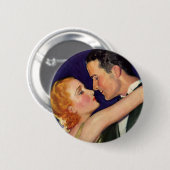  liefde en Romance, Retro Hollywood Films Ronde Button 5,7 Cm (Voorkant /achterkant)