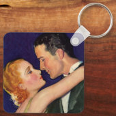  liefde en Romance, Retro Hollywood Films Sleutelhanger (Achterkant)