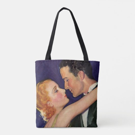  liefde en Romance, Retro Hollywood Films Tote Bag (Achterkant)