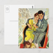  liefde en Romance, Roller Onderzetter Ride Briefkaart (Voorkant / Achterkant)