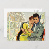  liefde en Romance, Roller Onderzetter Ride Briefkaart (Voorkant / Achterkant)