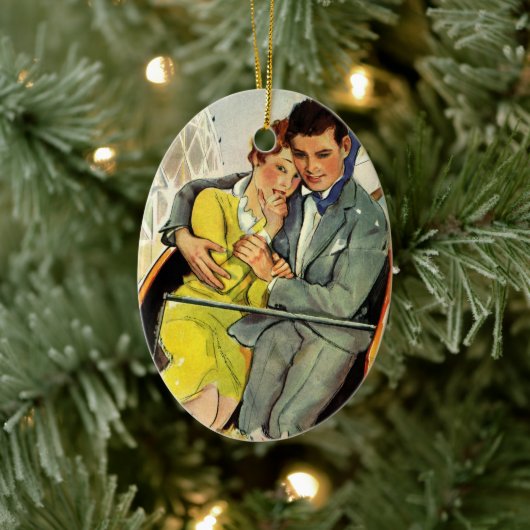  liefde en Romance, Roller Onderzetter Ride Keramisch Ornament (Boom)