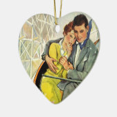 liefde en Romance, Roller Onderzetter Ride Keramisch Ornament (Links)