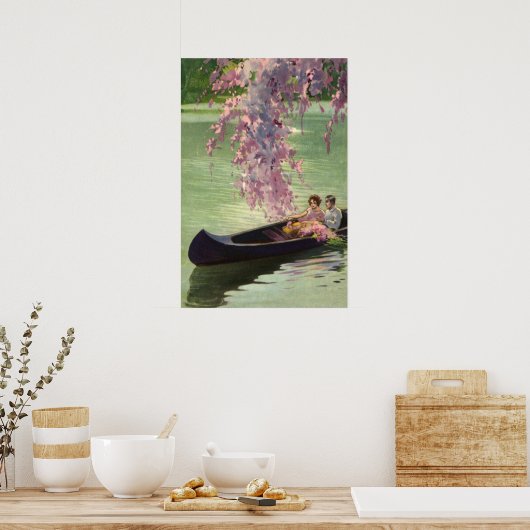  liefde en Romance, Romantic Canoe Ride Poster (Keuken)