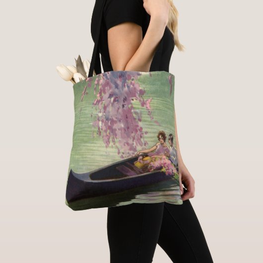  liefde en Romance, Romantic Canoe Ride Tote Bag (Dichtbij)