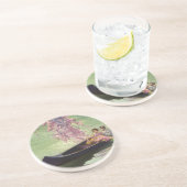  liefde en Romance, Romantic Canoe Ride Zandsteen Onderzetter (Zijkant)