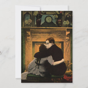  liefde en Romance, Romantic Fireplace Kiss
