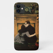  liefde en Romance, Romantic Fireplace Kiss Case-Mate iPhone Case (Achterkant)