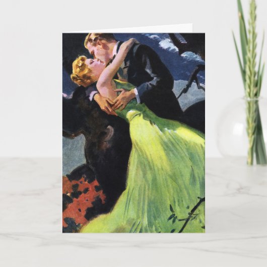  liefde en Romance, Romantic Kiss Bedankkaart (Voorkant)