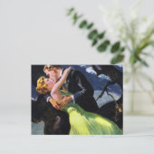  liefde en Romance, Romantic Kiss Briefkaart (Staand voorkant)