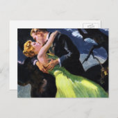  liefde en Romance, Romantic Kiss Briefkaart (Voorkant / Achterkant)