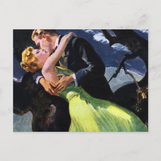  liefde en Romance, Romantic Kiss Briefkaart (Voorkant)