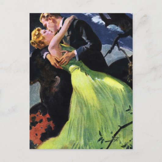  liefde en Romance, Romantic Kiss Briefkaart (Voorkant)