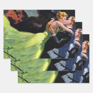 liefde en Romance, Romantic Kiss Inpakpapier Vel
