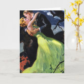  liefde en Romance, Romantic Kiss Kaart (Gele Bloem)