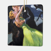  liefde en Romance, Romantic Kiss Keramisch Ornament (Links)