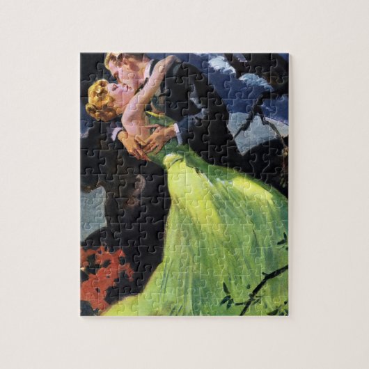  liefde en Romance, Romantic Kiss Legpuzzel (Verticaal)