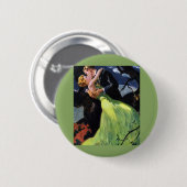  liefde en Romance, Romantic Kiss Ronde Button 5,7 Cm (Voorkant /achterkant)