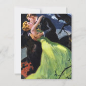  liefde en Romance, Romantic Kiss Uitnodiging (Voorkant)