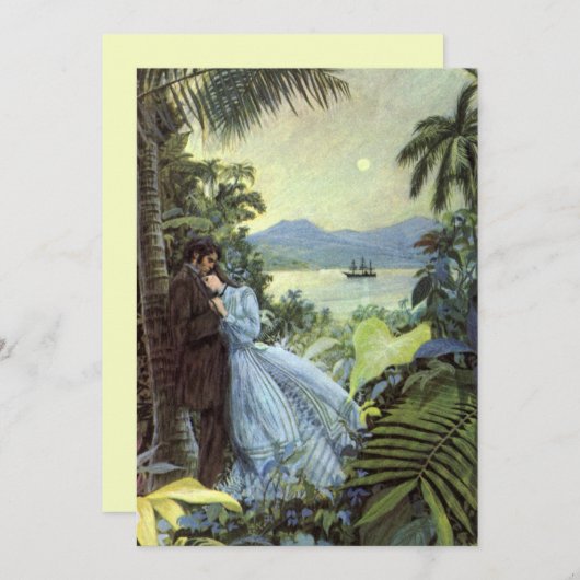 liefde en Romance, Romantisch tropisch Uitzicht (Voorkant / Achterkant)