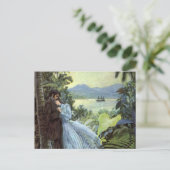 liefde en Romance, Romantisch tropisch Uitzicht Briefkaart (Staand voorkant)