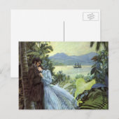 liefde en Romance, Romantisch tropisch Uitzicht Briefkaart (Voorkant / Achterkant)