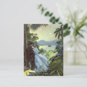 liefde en Romance, Romantisch tropisch Uitzicht Briefkaart (Staand voorkant)
