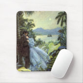 liefde en Romance, Romantisch tropisch Uitzicht Muismat (Met muis)