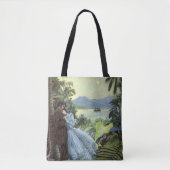  liefde en Romance, Romantisch tropisch Uitzicht Tote Bag (Voorkant)
