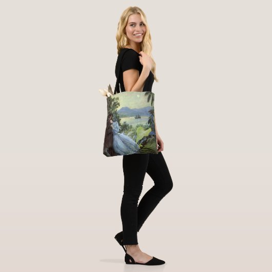liefde en Romance, Romantisch tropisch Uitzicht Tote Bag (Op model)