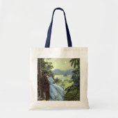  liefde en Romance, Romantisch tropisch Uitzicht Tote Bag (Voorkant)