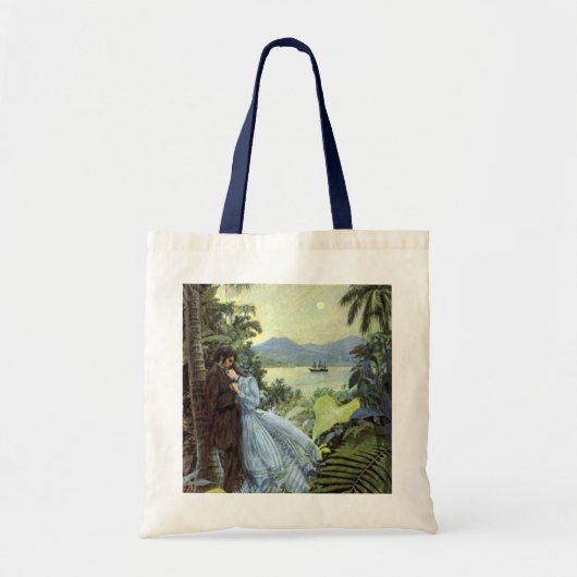  liefde en Romance, Romantisch tropisch Uitzicht Tote Bag (Voorkant)