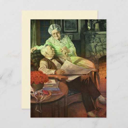  liefde en Romance; Romantische grootouders (Voorkant / Achterkant)