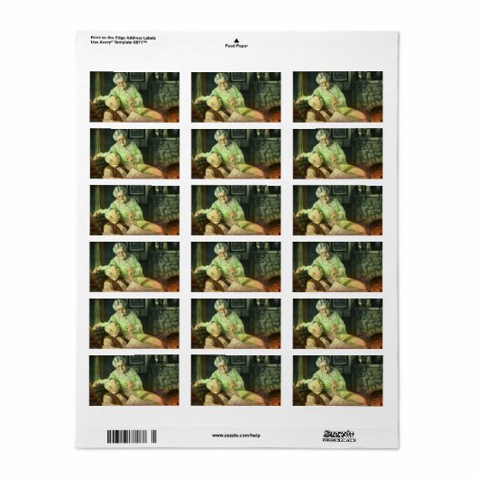  liefde en Romance; Romantische grootouders Etiket (Full Sheet)