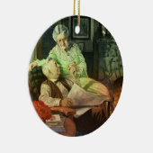  liefde en Romance; Romantische grootouders Keramisch Ornament (Rechts)