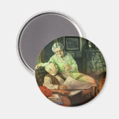 liefde en Romance; Romantische grootouders Magneet (Voorkant / Achterkant)