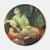  liefde en Romance; Romantische grootouders Magneet (Voorkant)